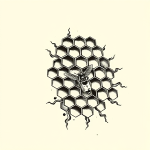 Side View Honeycomb Tattoo