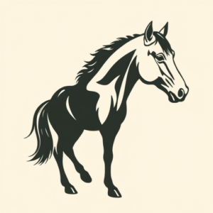 Side View Horse Tattoo