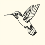 Side View Hummingbird Tattoo