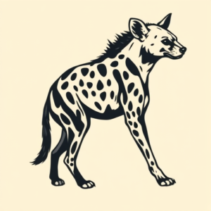 Side View Hyena Tattoo