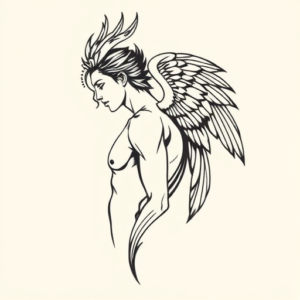 Side View Icarus Tattoo