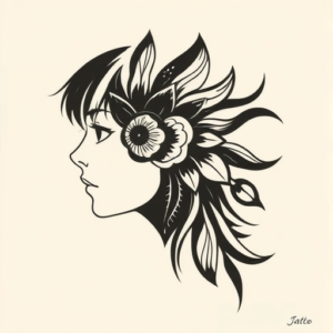 Side View Iris Tattoo