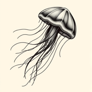 Side View Jellyfish Tattoo
