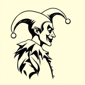 Side View Jester Tattoo