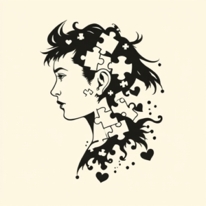 Side View Jigsaw Tattoo