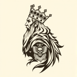Side View King Tattoo