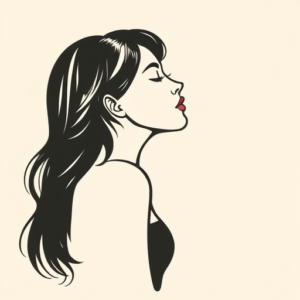 Side View Kiss Tattoo