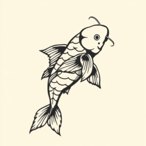 Side View Koi Tattoo