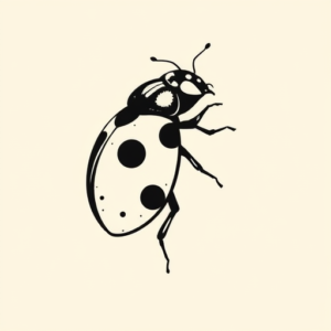 Side View Ladybug Tattoo