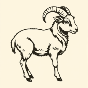 Side View Lamb Tattoo