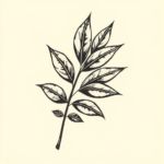 Side View Leaf Tattoo