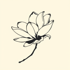 Side View Magnolia Tattoo