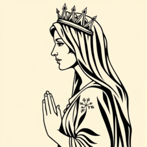 Side View Mary Tattoo