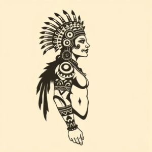 Side View Mictlantecuhtli Tattoo