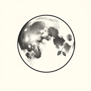 Side View Moon Tattoo