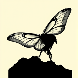 Side View Mothman Tattoo