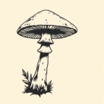 Side View Mushroom Tattoo