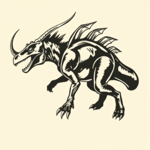 Side View Mythosaur Tattoo