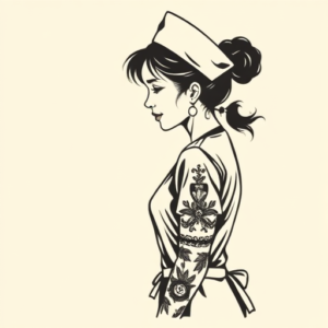 Side View Nurse Tattoo