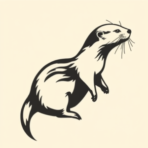 Side View Otter Tattoo