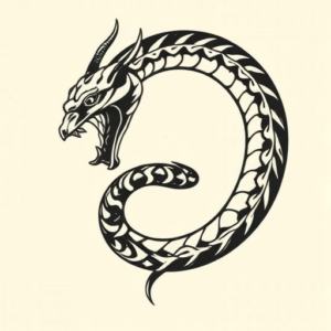 Side View Ouroboros Tattoo