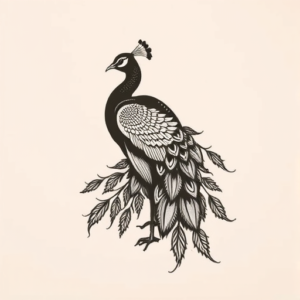 Side View Peacock Tattoo