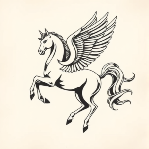 Side View Pegasus Tattoo