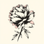 Side View Peony Tattoo