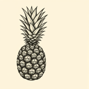 Side View Pineapple Tattoo