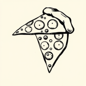 Side View Pizza Tattoo