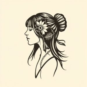 Side View Planchette Tattoo