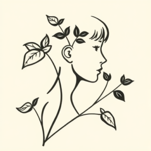 Side View Plant Tattoo