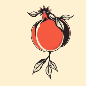 Side View Pomegranate Tattoo