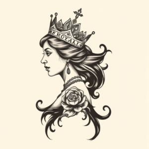 Side View Queen Tattoo