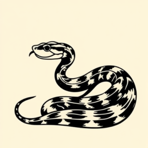 Side View Rattlesnake Tattoo