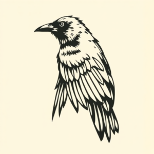 Side View Raven Tattoo