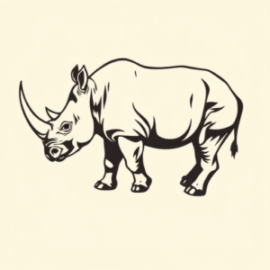 Side View Rhino Tattoo