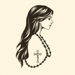 Side View Rosary Tattoo