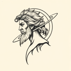 Side View Saturn Tattoo