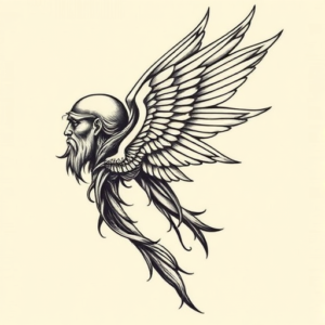 Side View Seraphim Tattoo