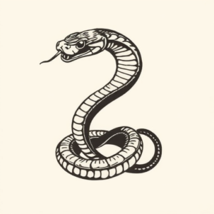 Side View Serpent Tattoo