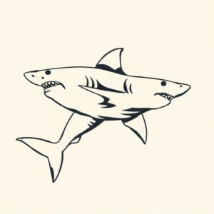 Side View Shark Tattoo