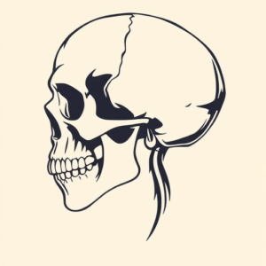 Side View Skull Tattoo