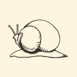 Side View Snail Tattoo