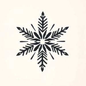 Side View Snowflake Tattoo