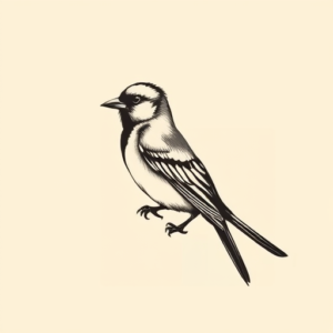 Side View Sparrow Tattoo