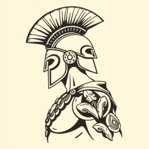 Side View Spartan Tattoo