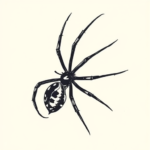 Side View Spider Tattoo