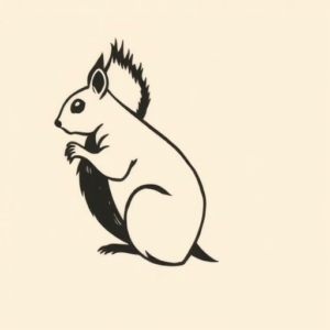 Side View Squirrel Tattoo