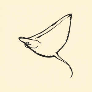 Side View Stingray Tattoo